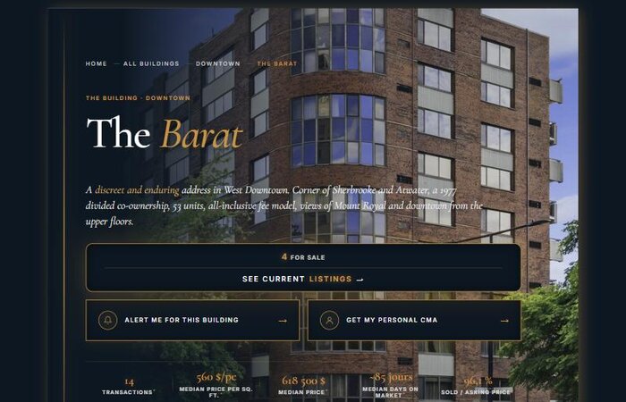 Preview of The Barat premium page